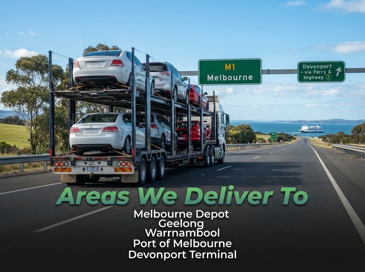 Devonport delivery areas covered by Fast Car Carrier vehicle transport